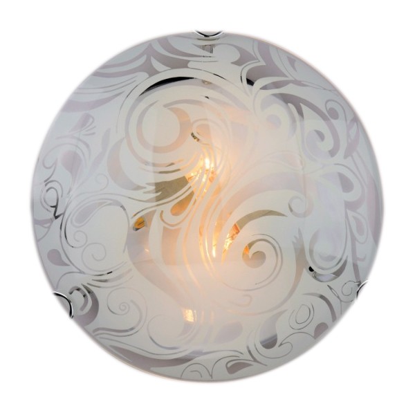 Фото Светильник настенно-потолочный рс-023 иней гл. (д.300)