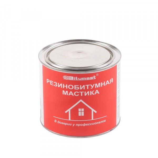 Фото Мастика резинобитумная bitumast, 2 л