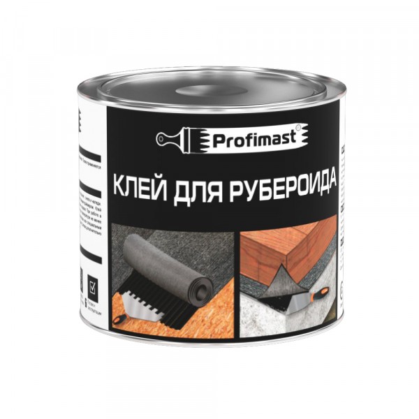 Фото Клей для рубероида profimast, 2 л, 1.8 кг