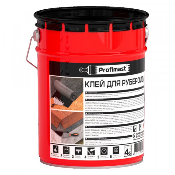 Фото Клей для рубероида profimast, 5 л, 4.5 кг