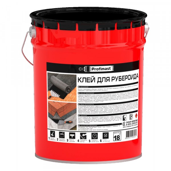 Фото Клей для рубероида profimast, 21.5 л, 18 кг