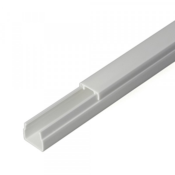 Фото Кабель-канал 12х12мм, цвет белый, 2-й замок, 2м, промрукав