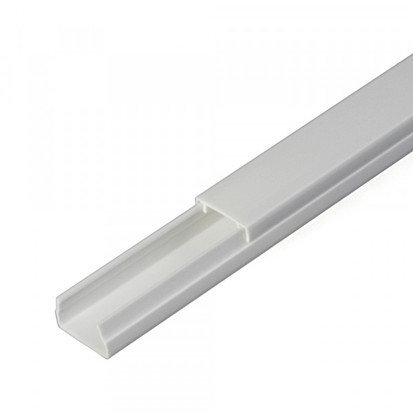 Фото Кабель-канал 15х10мм, цвет белый, 2-й замок, 2м, промрукав