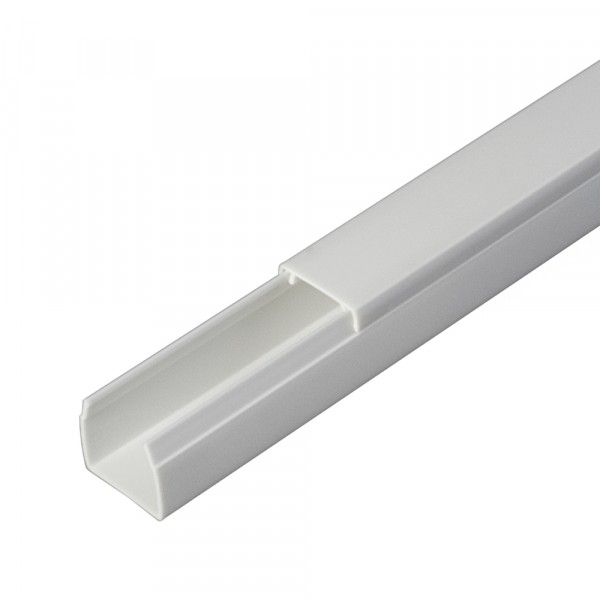 Фото Кабель-канал 16х16мм, цвет белый, 2-й замок, 2м, промрукав