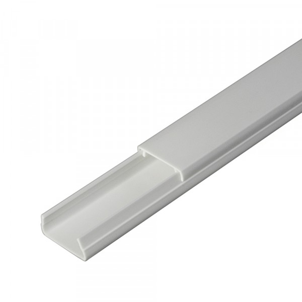 Фото Кабель-канал 20х10мм, цвет белый, 2-й замок, 2м, промрукав