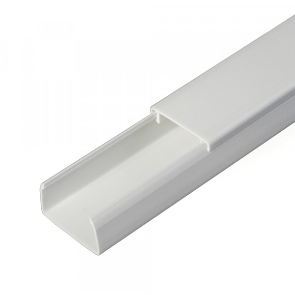 Фото Кабель-канал 25х16мм, цвет белый, 2-й замок, 2м, промрукав