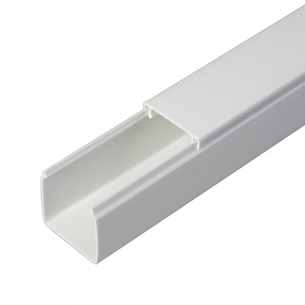 Фото Кабель-канал 25х25мм, цвет белый, 2-й замок, 2м, промрукав