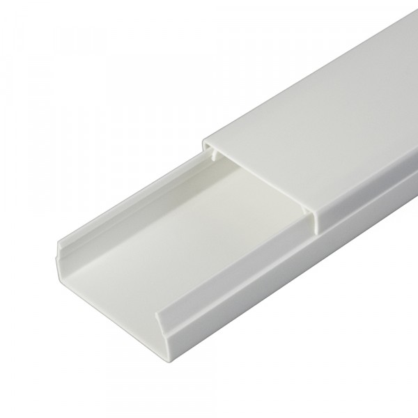 Фото Кабель-канал 40х16мм, цвет белый, 2-й замок, 2м, промрукав