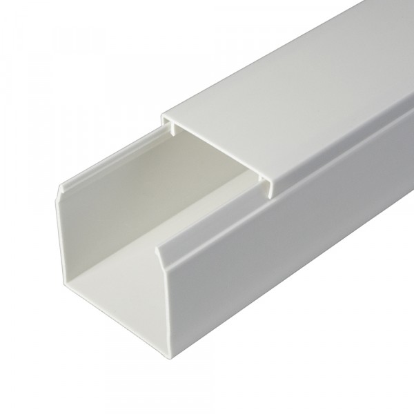 Фото Кабель-канал 40х40мм, цвет белый, 2-й замок, 2м, промрукав