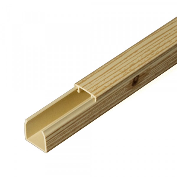 Фото Кабель-канал 12х12мм, цвет сосна, 2-й замок, 2м, промрукав