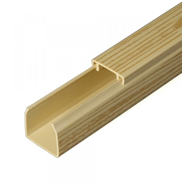 Фото Кабель-канал 16х16мм, цвет сосна, 2-й замок, 2м, промрукав