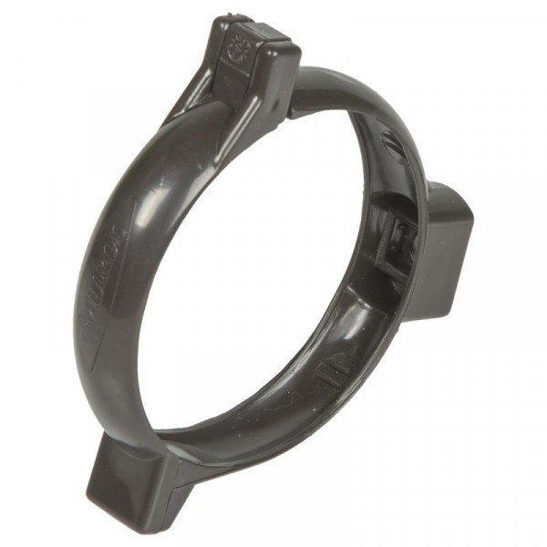 Хомут водосточной трубы пвх murol, цвет коричневый, 80 мм