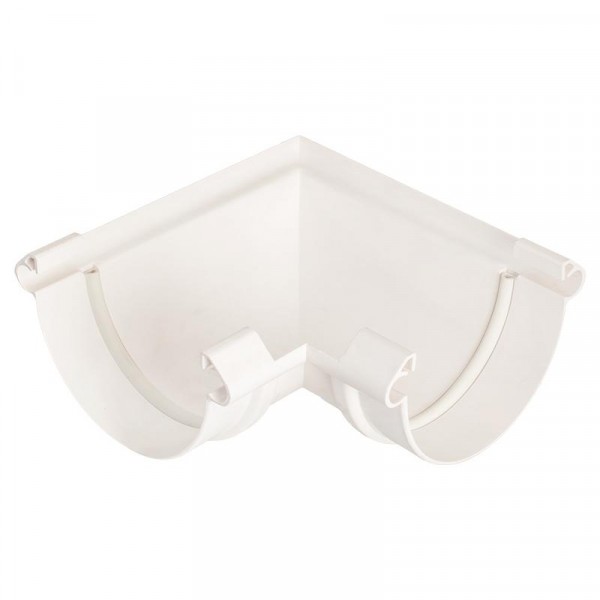 Угол желоба универсальный murol, цвет белый, 90°