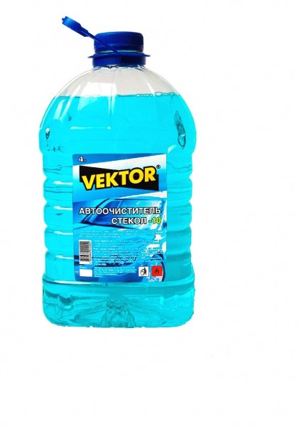 

жидкость для стеклоомывателя зимняя vektor (-10) 4л пэт кан.