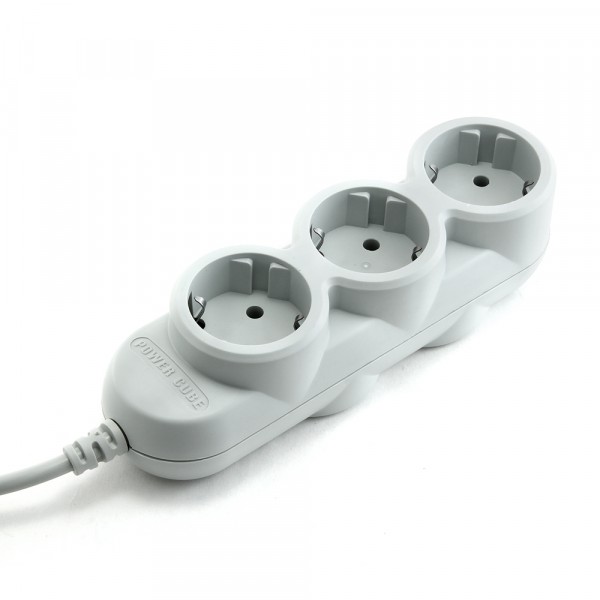 

удлинитель бытовой powercube, 3+2 розетки, 3500вт, 16 а, 5м