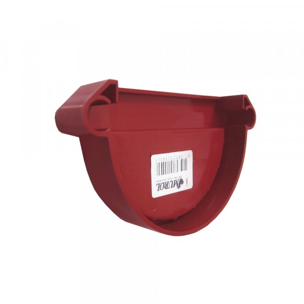 Заглушка желоба универсальная murol, цвет красный