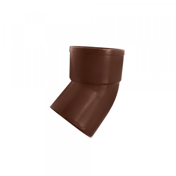 Отвод водосточной трубы murol, цвет коричневый, 45°