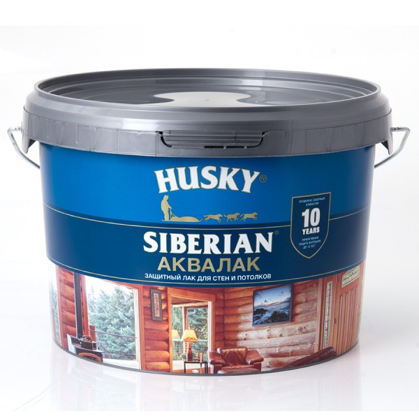 

лак акриловый husky siberian аквалак полуматовый 2,5л