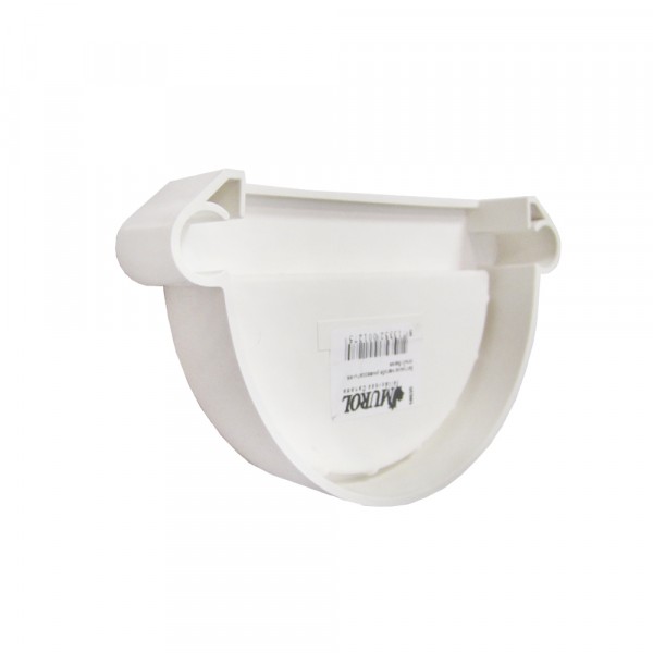 Заглушка желоба универсальная murol, цвет белый