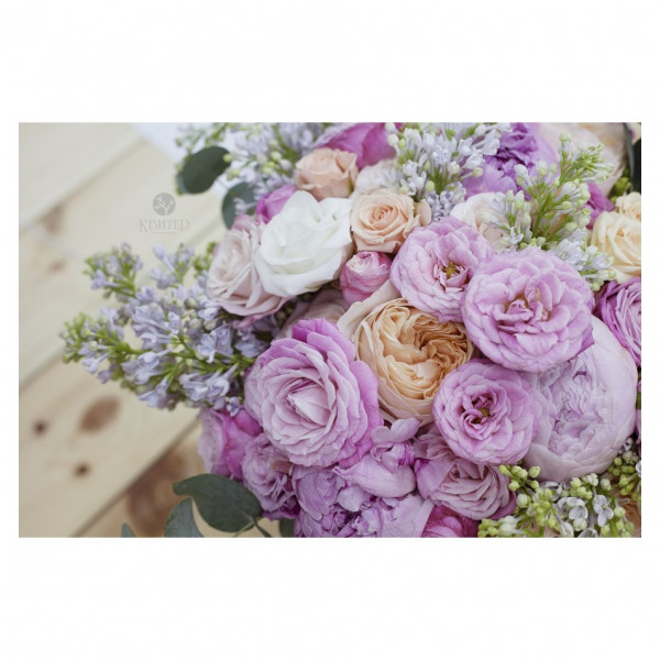 Фото Салфетка сервирвочная 26х41см букет пвх