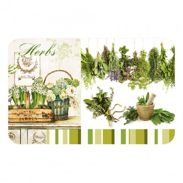 Фото Салфетка сервирвочная 26х41см травы пвх