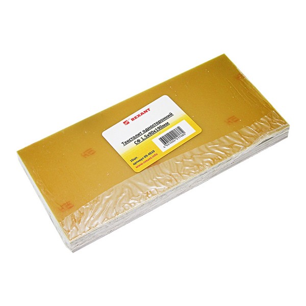 Фото Стеклотекстолит односторонний 1.5x90x190мм rexant