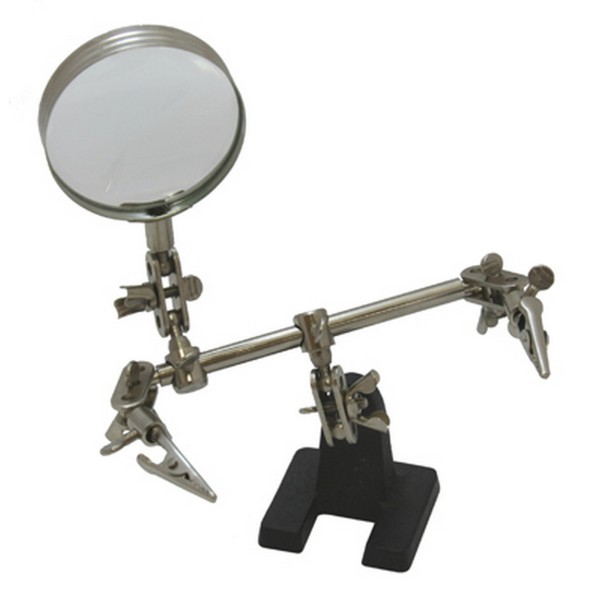 Фото Держатель третья рука с лупой х3 (ht-390) (zd-10d) rexant