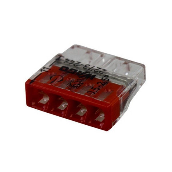 Фото Клемма компактная 4-х проводная, 20шт (серия 2273-244)
