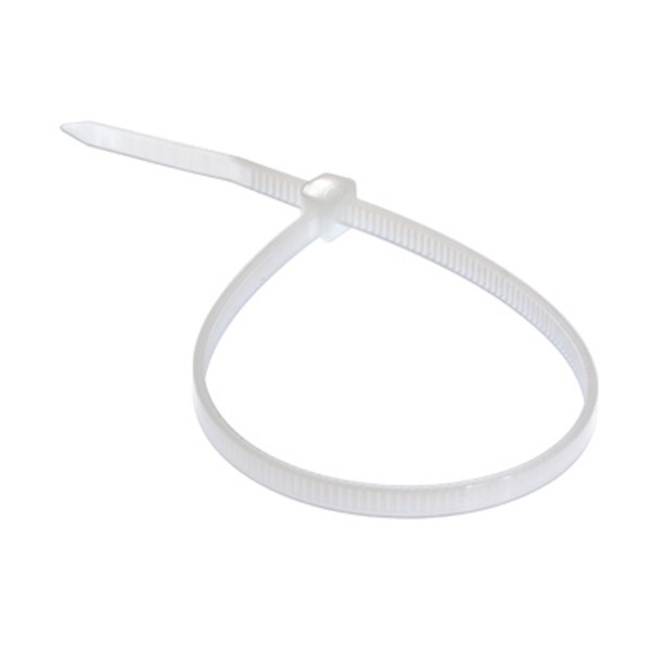 Фото Хомут пластиковый (стяжка) 3,6*200мм белый (100шт) нейлон, rexant 07-0200