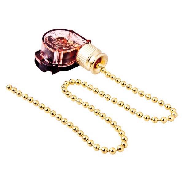 Фото Выключатель на шнур для бра 2а шнурковый золото, rexant