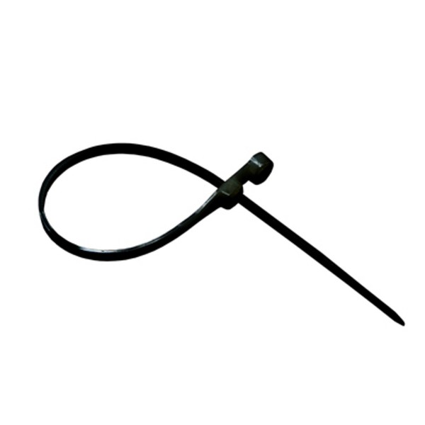 Фото Хомут пластиковый (стяжка) 3,5*100мм под винт черный (100шт) нейлон, rexant 07-0105