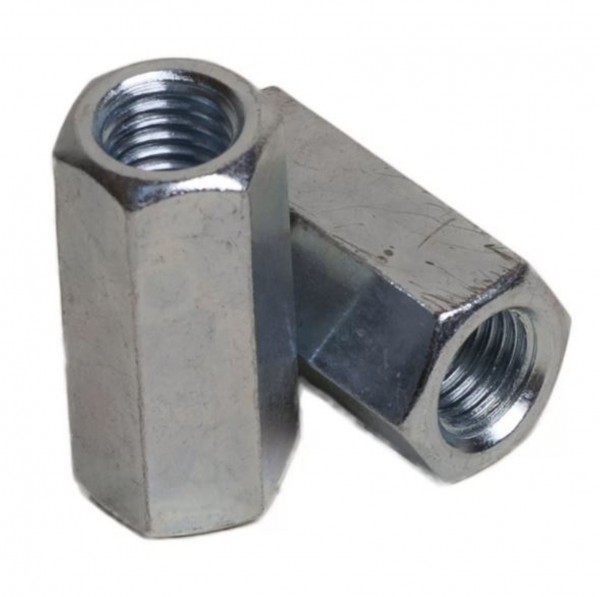 Фото Гайка din6334 соединительная оцинк. м14 (2шт) пакет tech-krep