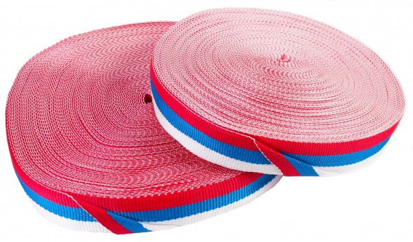 Фото Лента буксировочная 70мм, триколор 5м накл.