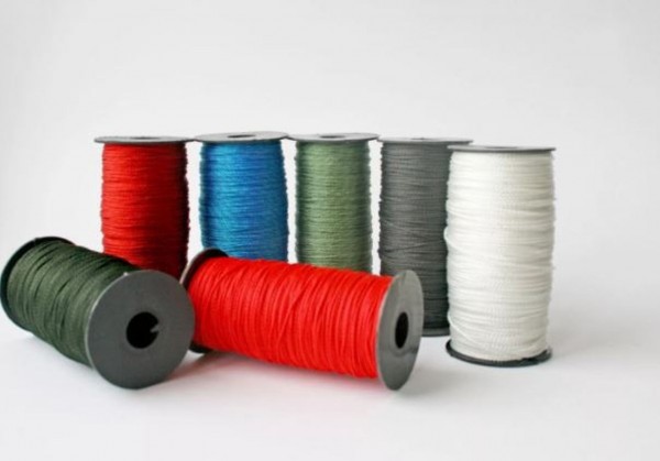 Нить крученая пп 1,3мм двухпрядная, белая, 50м