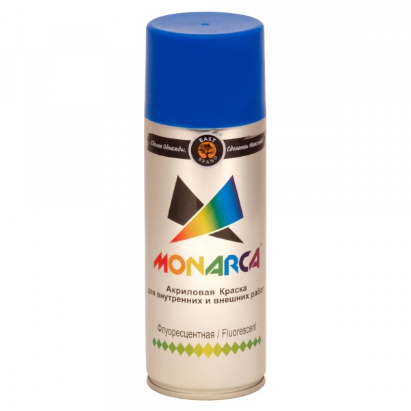 Фото Эмаль аэрозоль monarca флуоресцентная синий 270г.