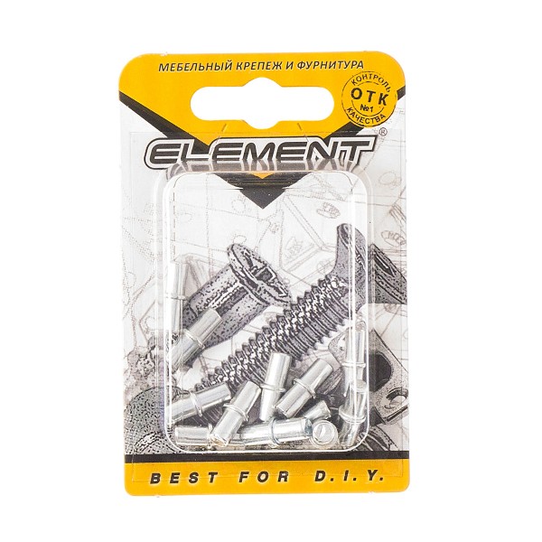 Фото Полкодержатель с борт. 5,0х16 никель (12 шт) elem