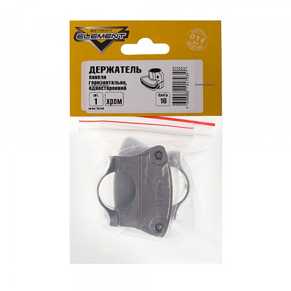 Фото Держатель панели горизонтально односторонний хромelement