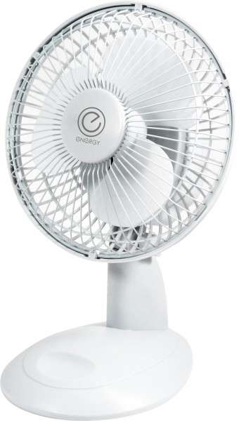 Фото Вентилятор настольный 15см 15вт, 2скор., бело-зеленый, en-0603, energy