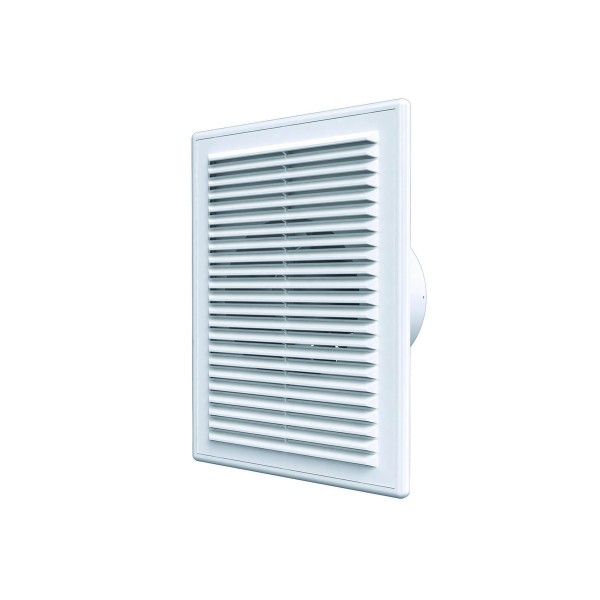 Фото Вентилятор вытяжной осевой накладной 125мм c 5s белый, с моск.сеткой, auramax