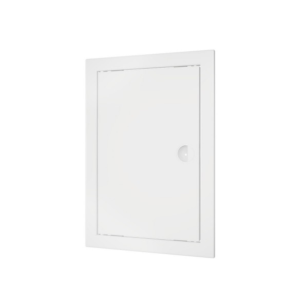 Фото Люк-дверца 400*400мм фланец, пластик, рамка 418*418мм, с ручкой, л4040р, era