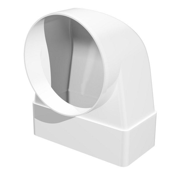 Фото Колено соединительное 55*110/100мм пвх, угловое 90град, 511ск10кп, эра