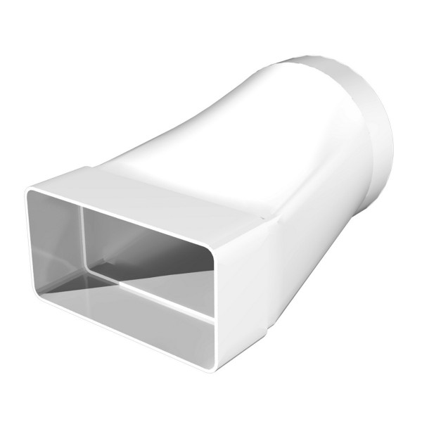 Фото Колено соединительное 55*110/100мм пвх, прямое эксцентрик., 511сп10кп, эра