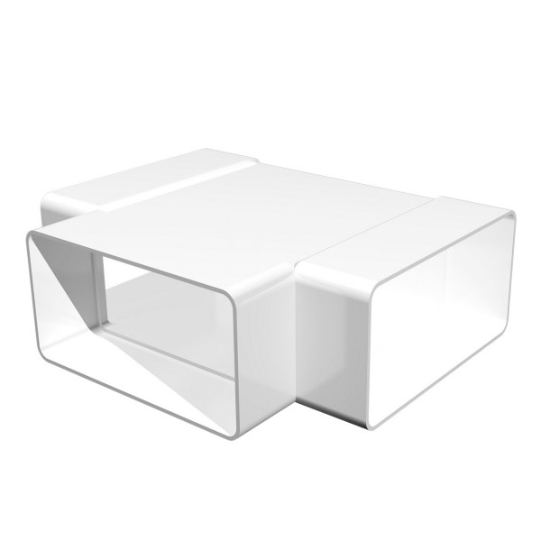 Фото Тройник т-образный прямоугольный пвх 55*110мм, 511тпп, era