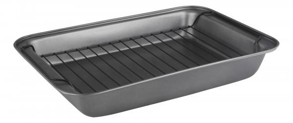 Фото Форма для запекания  37,5*25,5*5 см с решеткой r-055  mallony