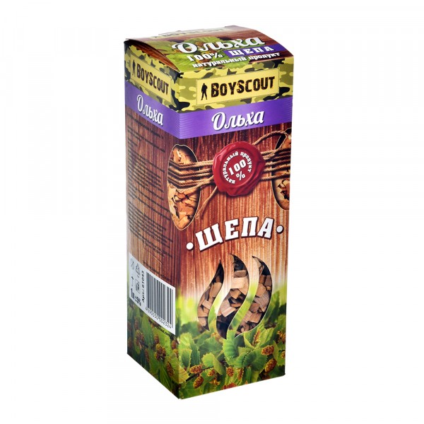 Фото Щепа для копчения boyscout ольха 1л 61043