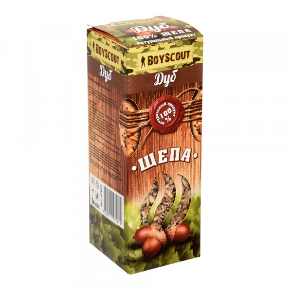 Фото Щепа для копчения boyscout дуб, 1л
