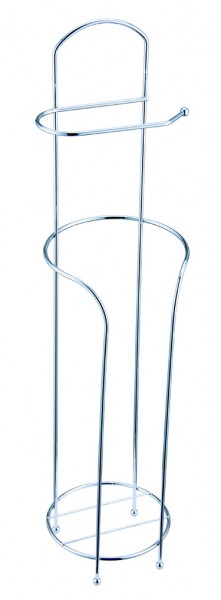 Фото Стойка-держатель туалетной бумаги и газеты for-ct068 хром