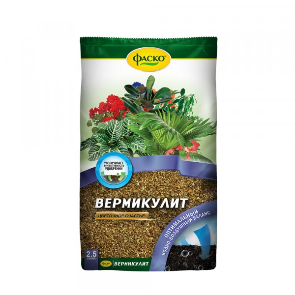 Фото Вермикулит цветочное счастье фаско 2,5л