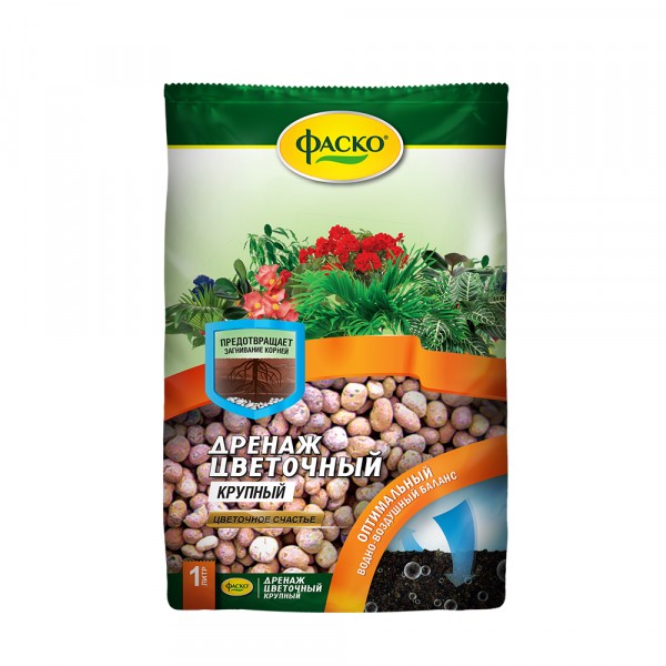 Фото Дренаж цветочный крупный 1л