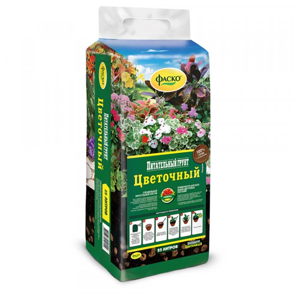 Фото Грунт брикетированный цветочный фаско 25л